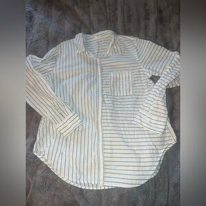 Maurice’s medium. Green & white button down.